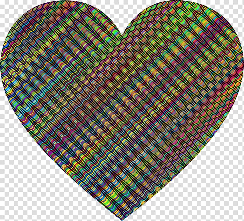Heart Desktop Valentine\'s Day, Abstract Wavy transparent background PNG clipart