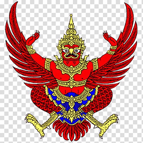 Emblem of Thailand Garuda National emblem, vishnu transparent background PNG clipart