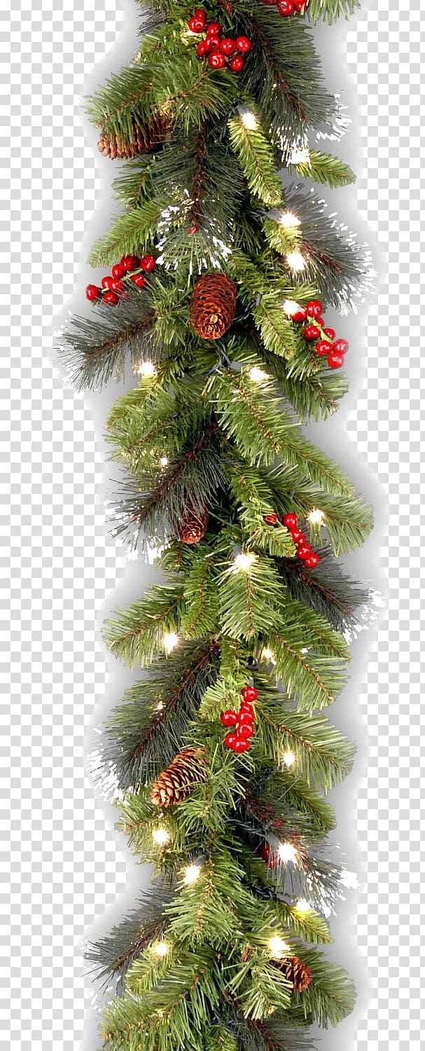 Pre-lit tree Garland Artificial Christmas tree, Nevada transparent background PNG clipart