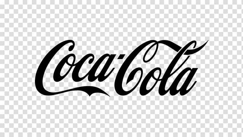 The Coca-Cola Company Fizzy Drinks Logo, cokeblackandwhite transparent background PNG clipart