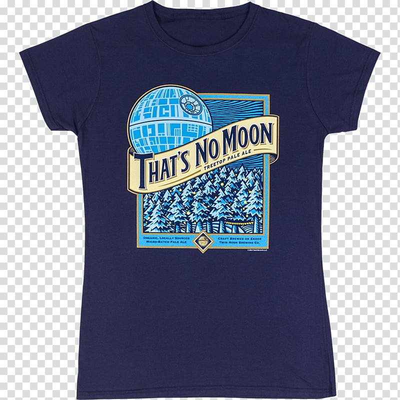 Blue Moon T-shirt Beer Earth, T-shirt transparent background PNG clipart