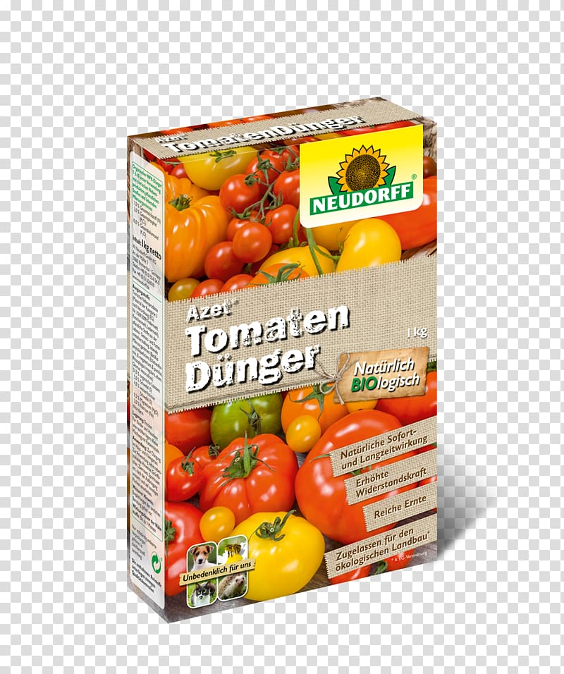 Fertilisers Neudorff 00139 Azet Lawn Fertiliser 20 kg Tomato Pflanzenschutzmittel Organic food, tomato plant pests transparent background PNG clipart