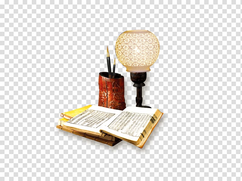 China The Twenty-four Filial Exemplars Book, Chinese wind Bing lamp night reading material transparent background PNG clipart