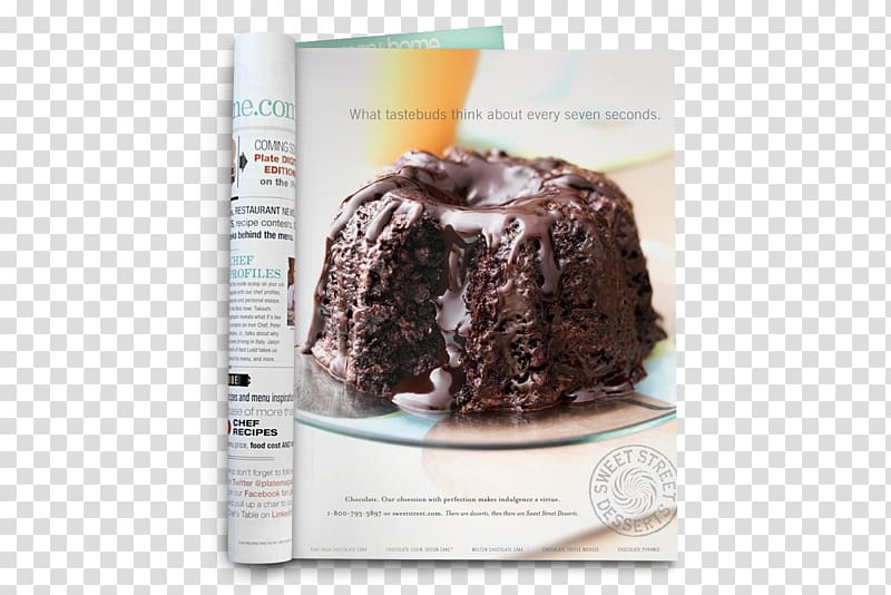 Molten chocolate cake Bundt cake Fudge cake German chocolate cake, chocolate cake transparent background PNG clipart