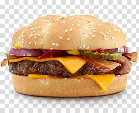 McDonald\'s Quarter Pounder Hamburger Cheeseburger Burger King, burger king transparent background PNG clipart