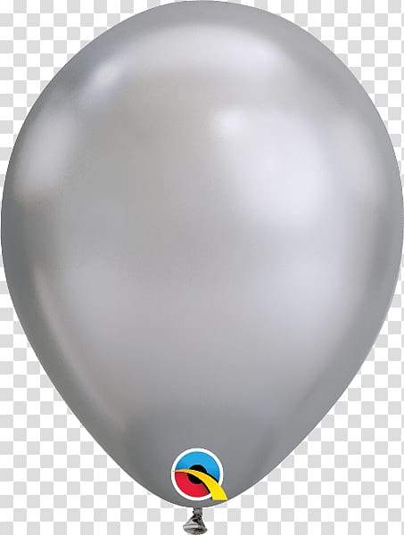 Balloon Connexion Pte. Ltd Silver Google Chrome Gas balloon, silver balloon transparent background PNG clipart