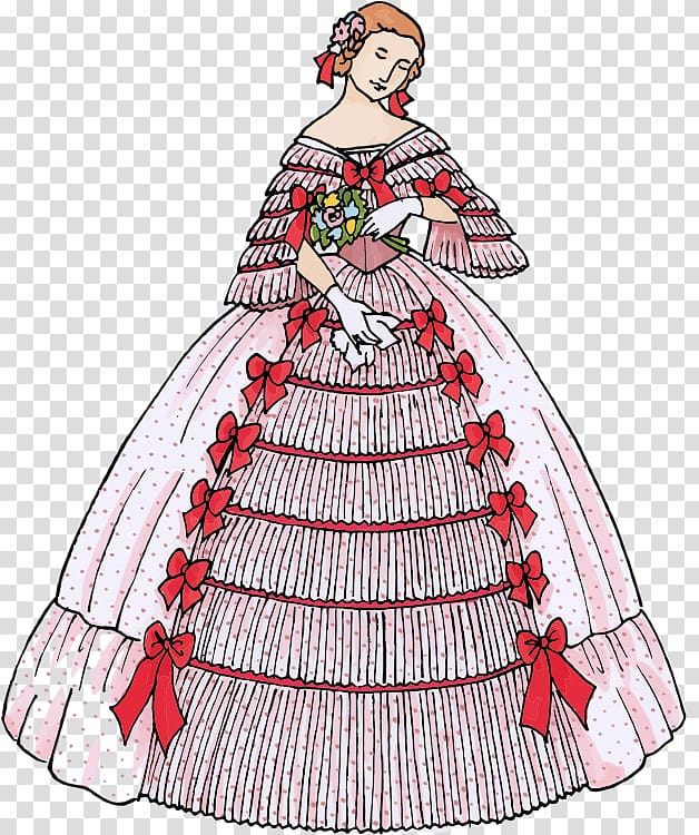 Ball gown Evening gown Wedding dress, dress transparent background PNG clipart