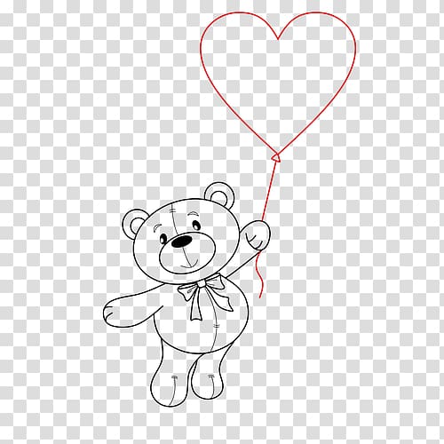 Teddy bear Dog Canidae Heart Pet, how to draw masha and the bear step by step transparent background PNG clipart