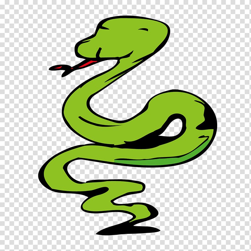 Snake Cartoon, Cartoon Green Snake transparent background PNG clipart