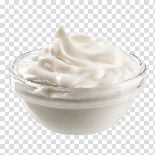 white cream in clear glass bowl, Cream Milk Smetana Butter Torte, milk transparent background PNG clipart