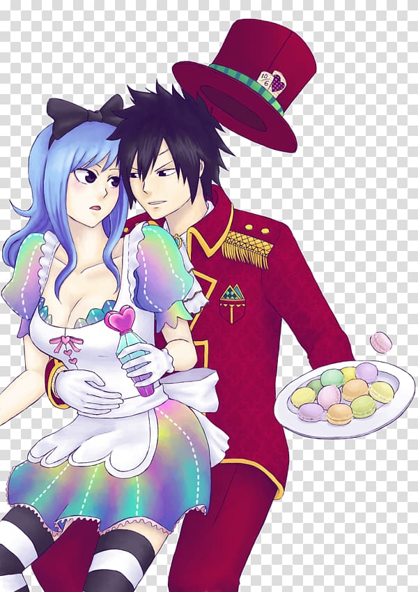 Macaroon Juvia Lockser Anime Mangaka Fan art, Anime transparent background PNG clipart