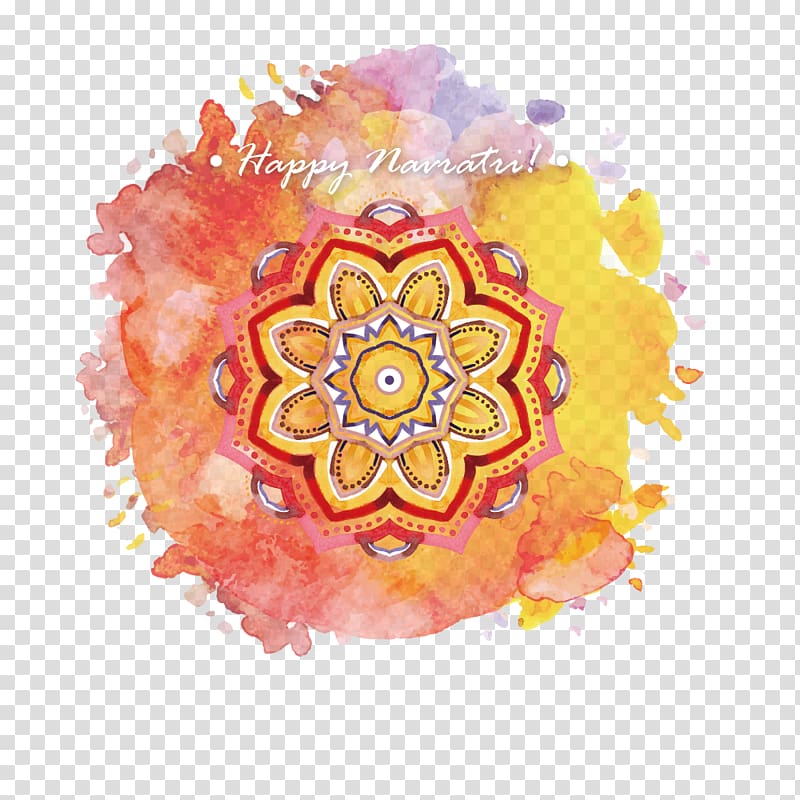 Happy Namatri! , Hotel Karpagam International Navaratri Happiness Festival Thai Pongal, Watercolor India Festival label transparent background PNG clipart