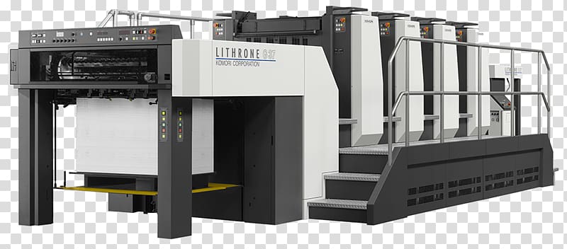Paper Printing press Offset printing Komori, offset Printing Machine transparent background PNG clipart