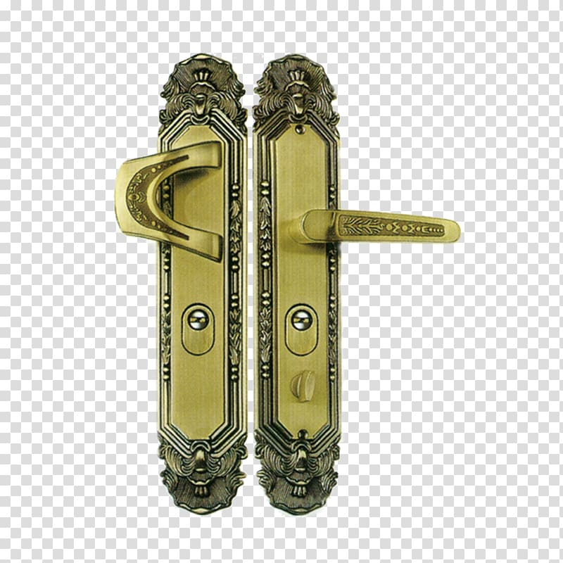 Brass Yongkang District Business Lock, Brass transparent background PNG clipart