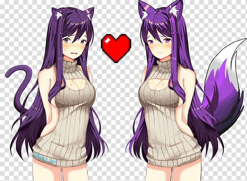 Doki Doki Literature Club! Drawing Team Salvato Yuri Work of art, maneki neko transparent background PNG clipart