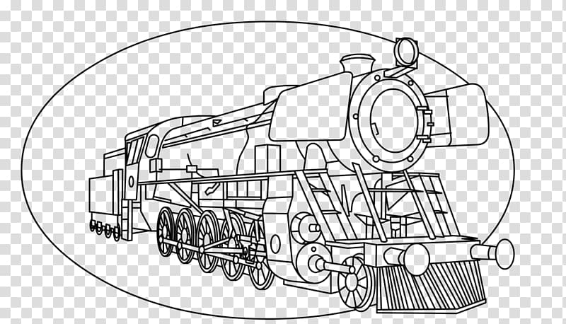 Steam Engine Art Design Drawing Stock Illustration - Illustration of heavy,  railroad: 32324279