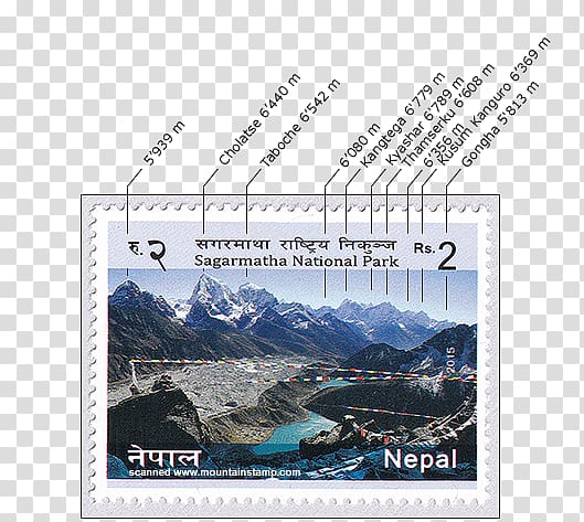 Mount Everest Gokyo Ri Khumbu National park Mountain, nepal mountain transparent background PNG clipart