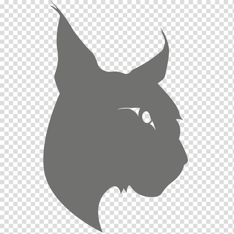 Bobcat Silhouette Digital media Animal, lynx transparent background PNG clipart