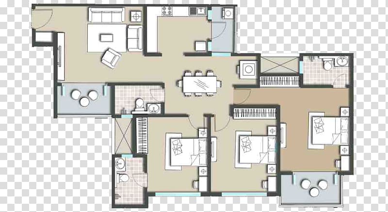 Floor plan Isometric projection, sanitary ware plan transparent background PNG clipart