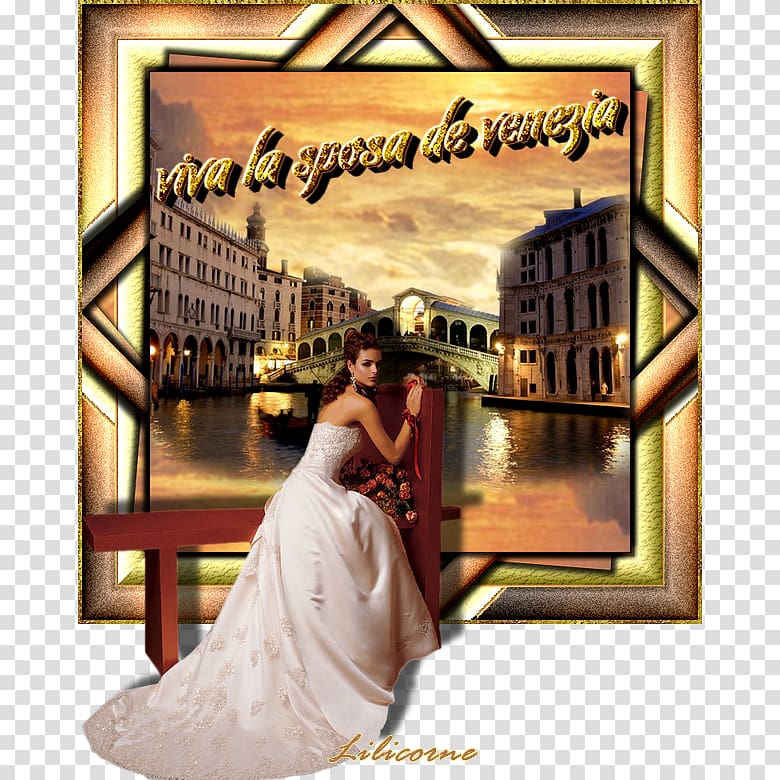 Rialto Bridge Album cover Wedding Poster, wedding transparent background PNG clipart