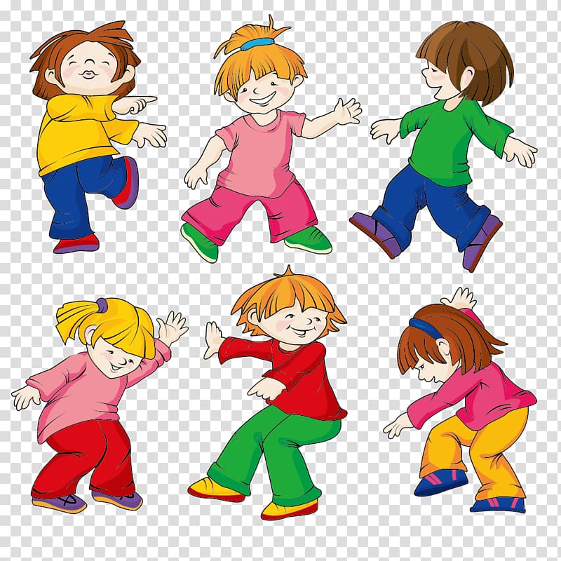 Dance Child , Six children dance transparent background PNG clipart