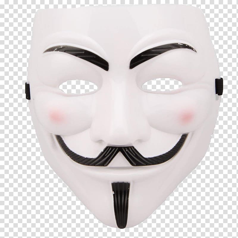 Guy Fawkes mask V for Vendetta Costume, mask transparent background PNG clipart