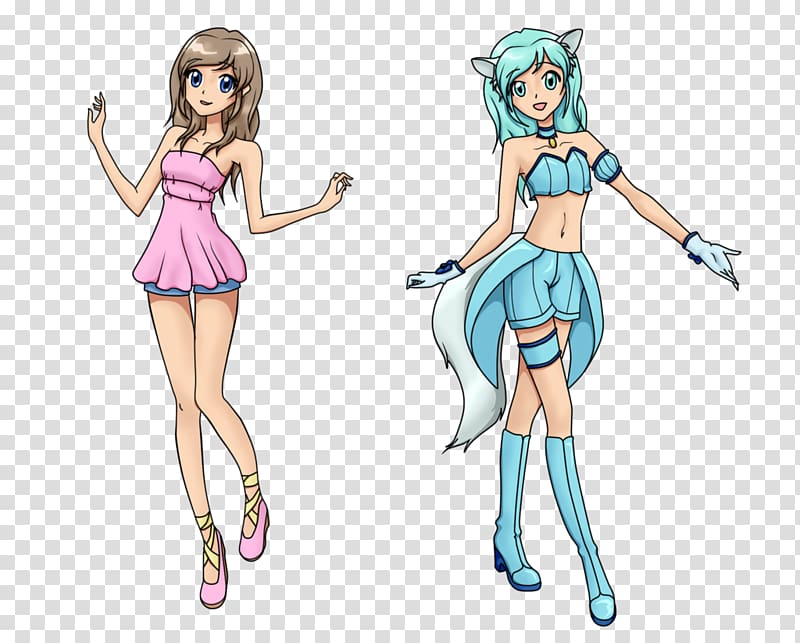 Cartoon Costume Pin-up girl Mangaka, girl transparent background PNG clipart