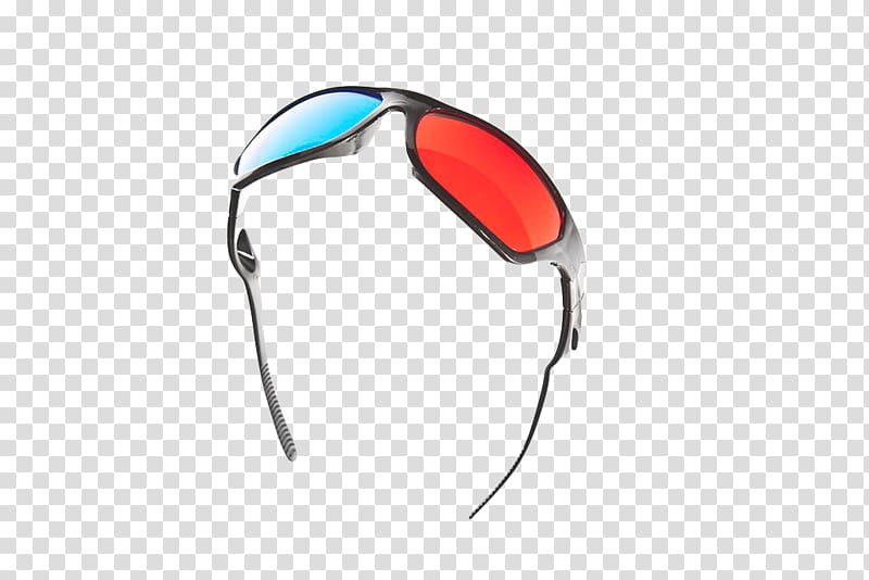 Goggles Glasses Silhouette, Color 3D glasses transparent background PNG clipart