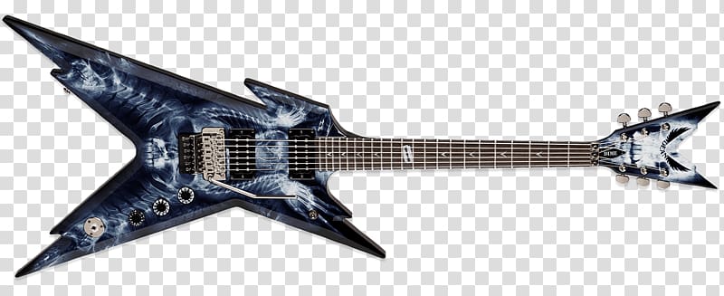 Dean Dimebag RAZR Series Razorback Electric Guitar Dean Guitars Armadillo Enterprises Dean RZR DB F LTNG, electric guitar transparent background PNG clipart