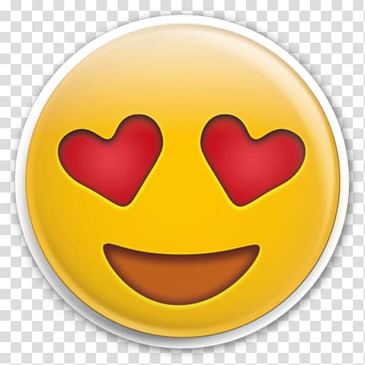 Emoji Heart Eye Sticker Smile, Emoji transparent background PNG clipart