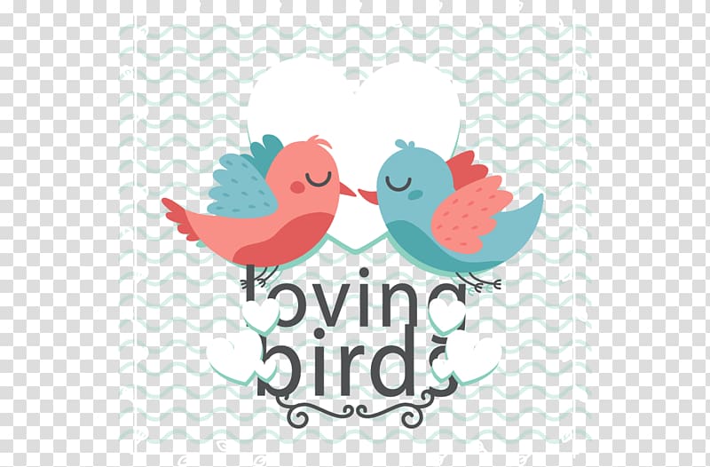 Lovebird , Wavy background love birds transparent background PNG clipart