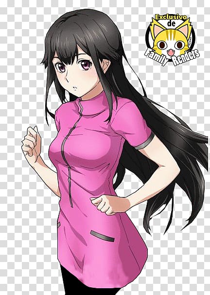 Black hair Hime cut Hair coloring Long hair, Sex anime transparent background PNG clipart