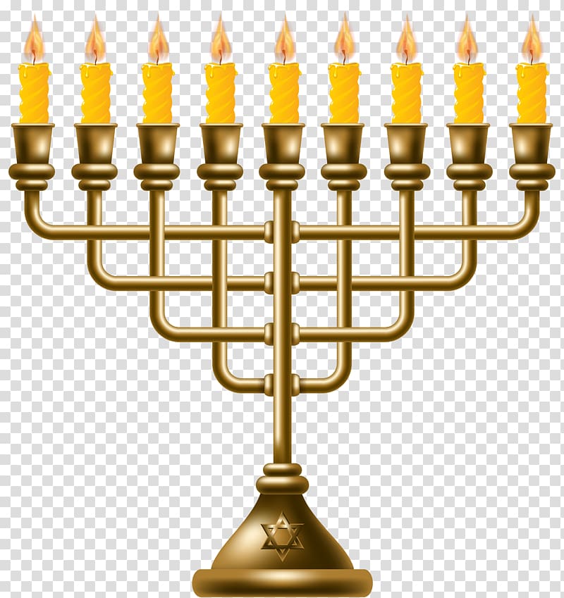 Menorah Hanukkah , Menorah transparent background PNG clipart