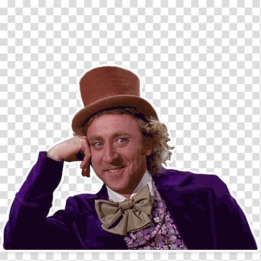 smiling man wearing brown hat, Gene Wilder Willy Wonka & the Chocolate Factory Wonka Bar The Willy Wonka Candy Company, meme transparent background PNG clipart