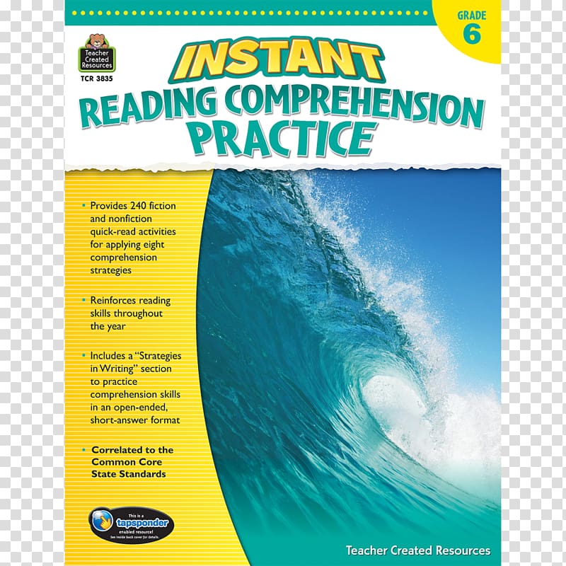 Reading comprehension Test Book Grading in education, Reading Comprehension transparent background PNG clipart