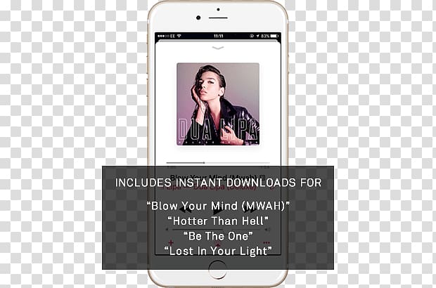 Smartphone Phonograph record Dua Lipa Limited LP record Mobile Phones, digital products album transparent background PNG clipart