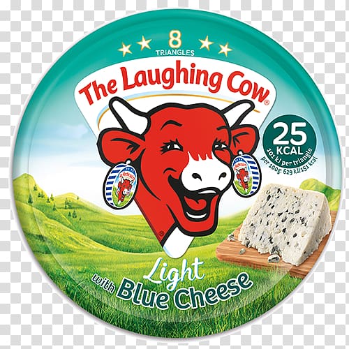 The Laughing Cow Blue cheese Cattle Cheese spread, cheese transparent background PNG clipart