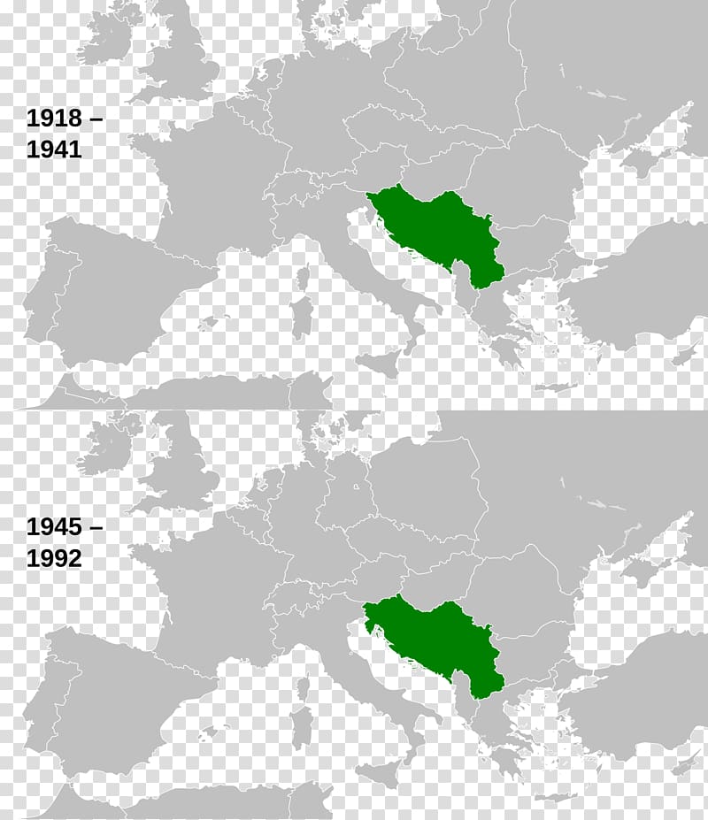 Socialist Federal Republic of Yugoslavia Kingdom of Yugoslavia Breakup of Yugoslavia Serbia and Montenegro, map transparent background PNG clipart