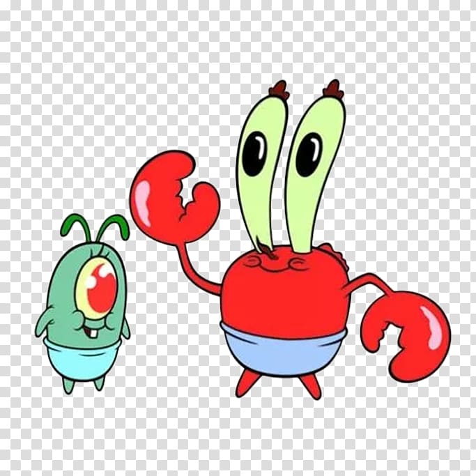 Mr. Krab and Plankton , Mr. Krabs Plankton and Karen SpongeBob SquarePants Squidward Tentacles Patrick Star, Lovely cartoon crab boss transparent background PNG clipart