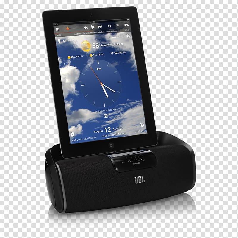 iPod Laptop Loudspeaker Wireless speaker JBL OnBeat Awake, Laptop transparent background PNG clipart