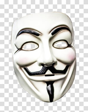Guy Fawkes mask Transparency Anonymous Drawing, Anonymous Mask, White ...