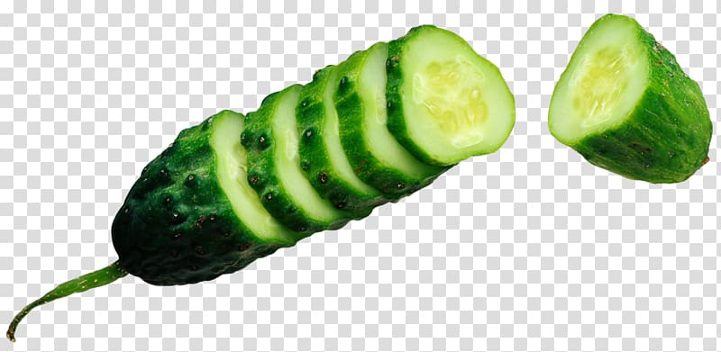 Cucumber Vegetable Cultivar Half sour pickles Salting, Sliced ​​cucumber transparent background PNG clipart