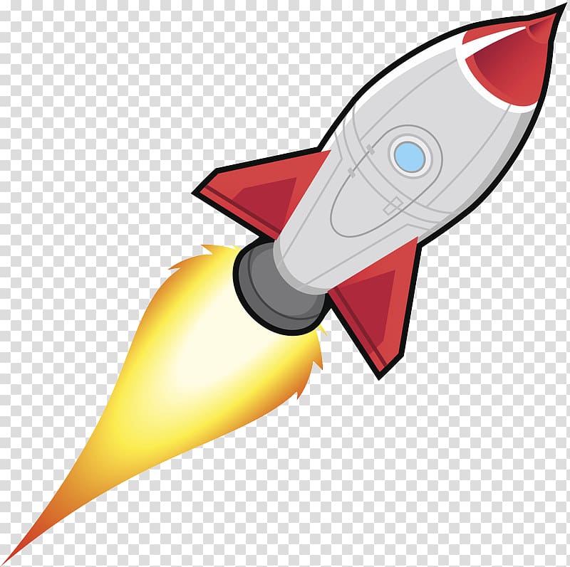 white and red flying spaceship illustration, Rocket Spacecraft Cartoon Illustration, space shuttle transparent background PNG clipart