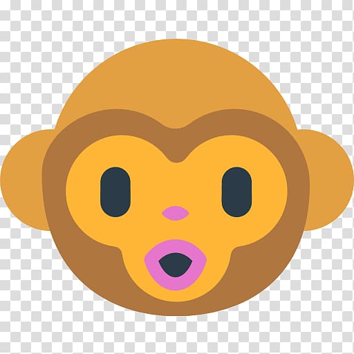 Emoji Firefox OS Computer Icons Sticker, monkey face transparent background PNG clipart