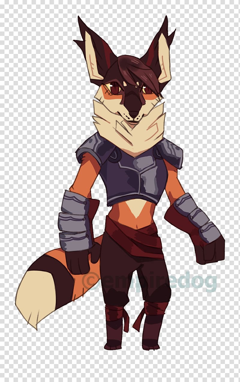 Armour Character Animated cartoon, small fox transparent background PNG clipart
