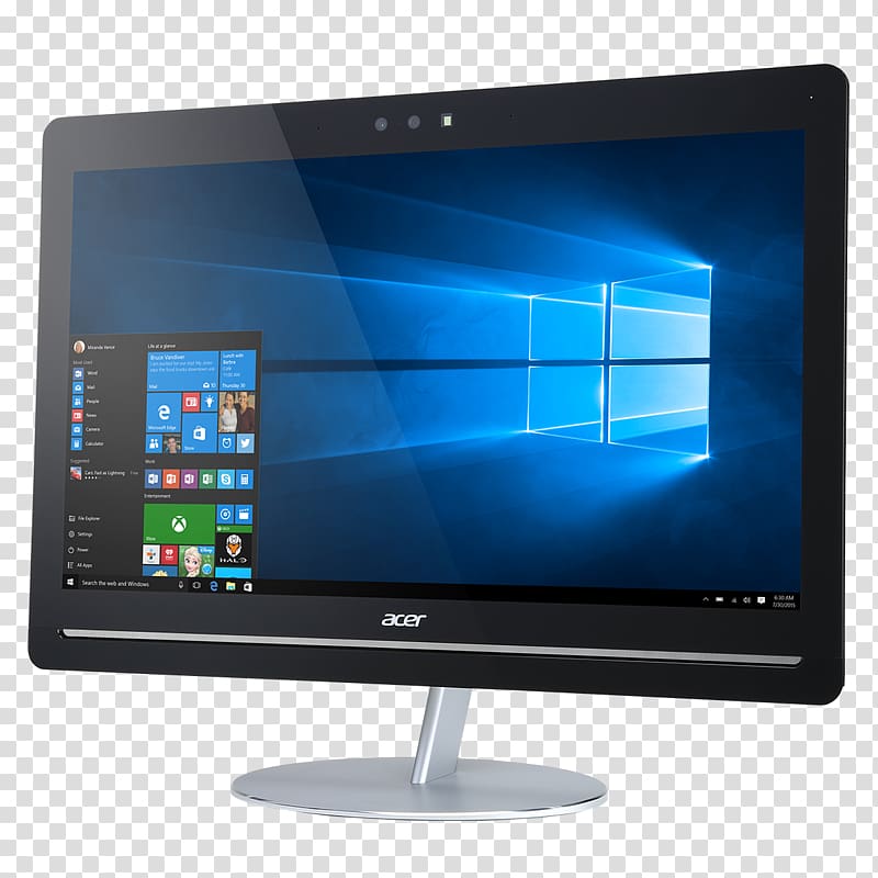 Dell All-in-one Acer Aspire Computer Monitors, bigger zoom big transparent background PNG clipart