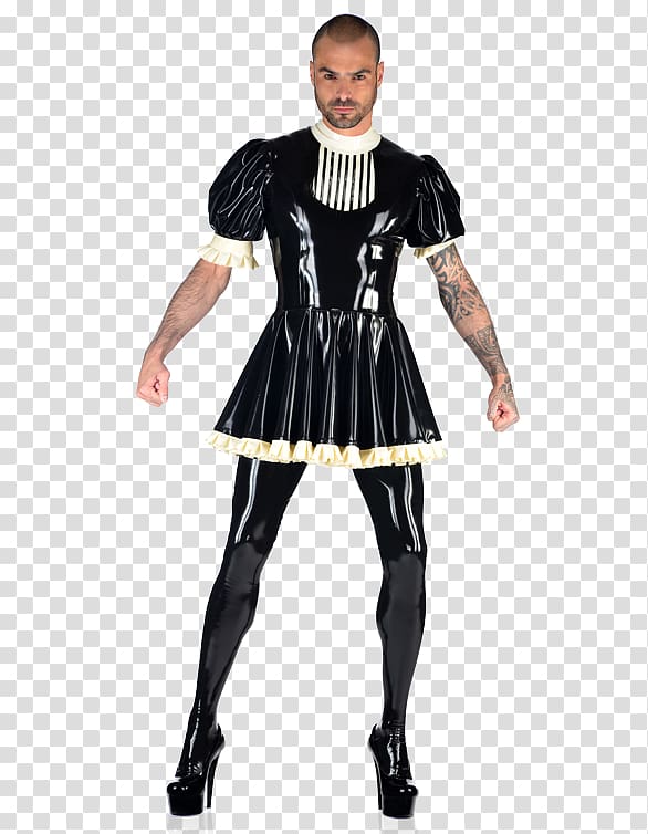 Costume Latex clothing Outerwear, latex maid outfit transparent background PNG clipart