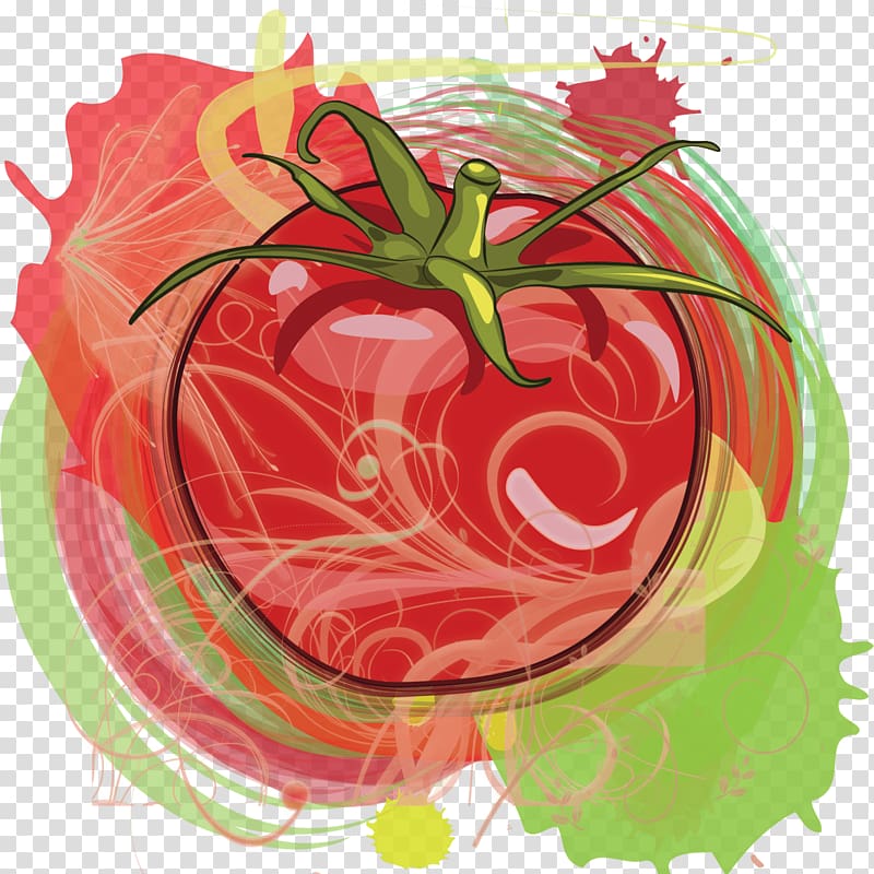 Tomato Vegetarian cuisine Vinaigrette Food Salad, Any Questions transparent background PNG clipart