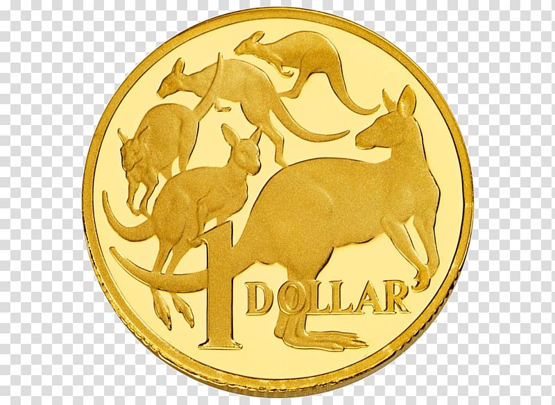 Royal Australian Mint Dollar coin Australian dollar Gold, lakshmi gold coin transparent background PNG clipart