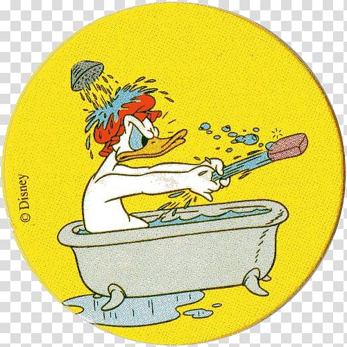 Donald Duck Bubble bath Cartoon Washington Capitals, donald duck transparent background PNG clipart